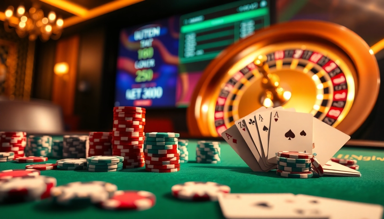 Engage with thrilling gameplay at https://uk88.za.com/ featuring luxurious casino tables and vibrant betting slips.