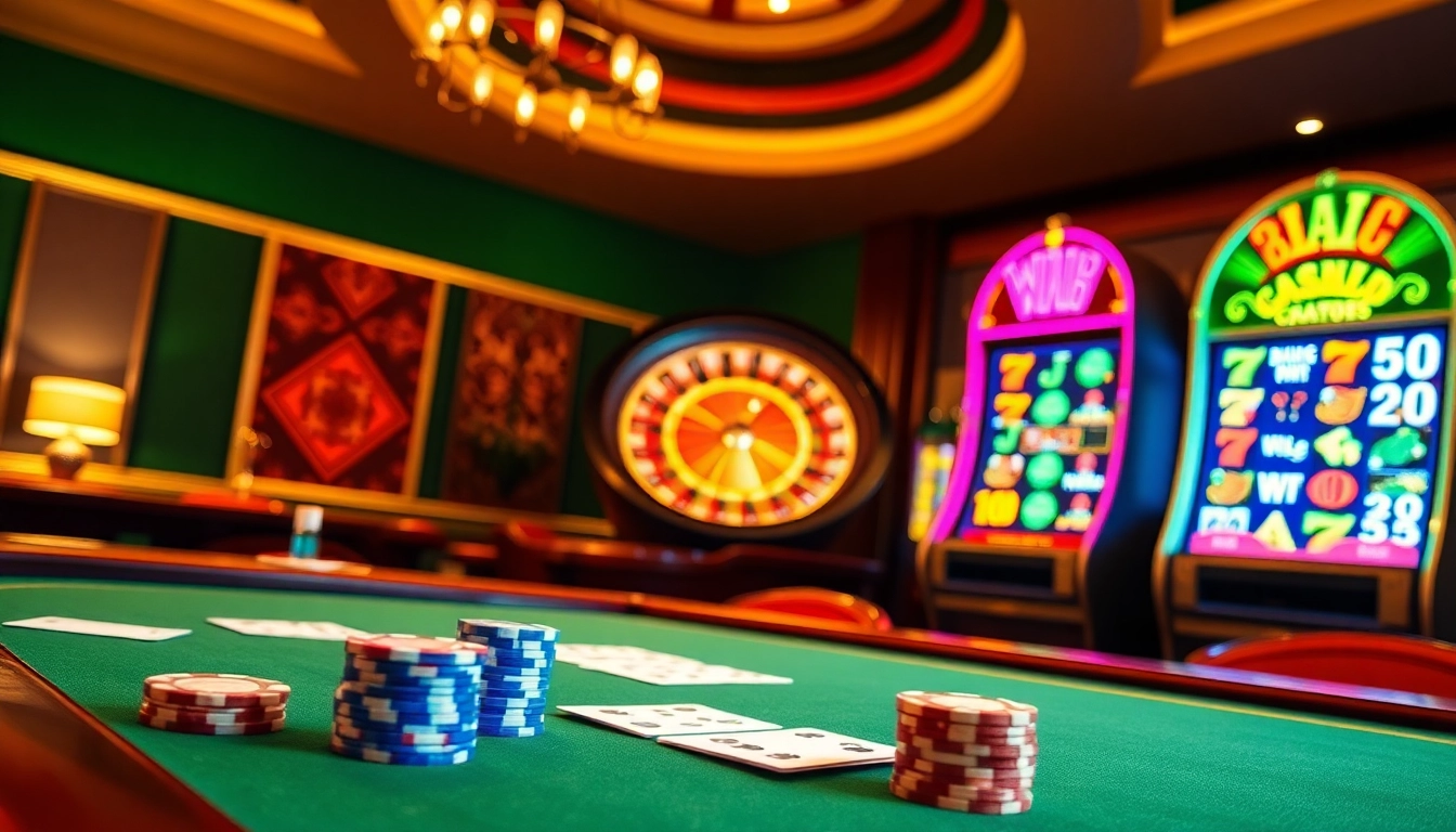 Experience the thrill of online gambling at http://ww88h.com/ with a luxurious casino setup featuring poker and slot games.