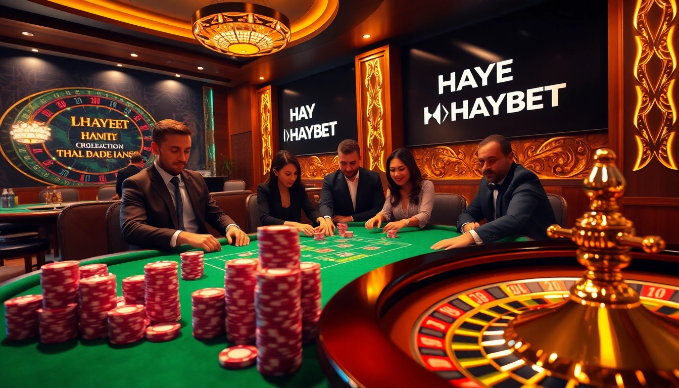 Experience thrilling gameplay at HAYBET's luxurious online casino tables.