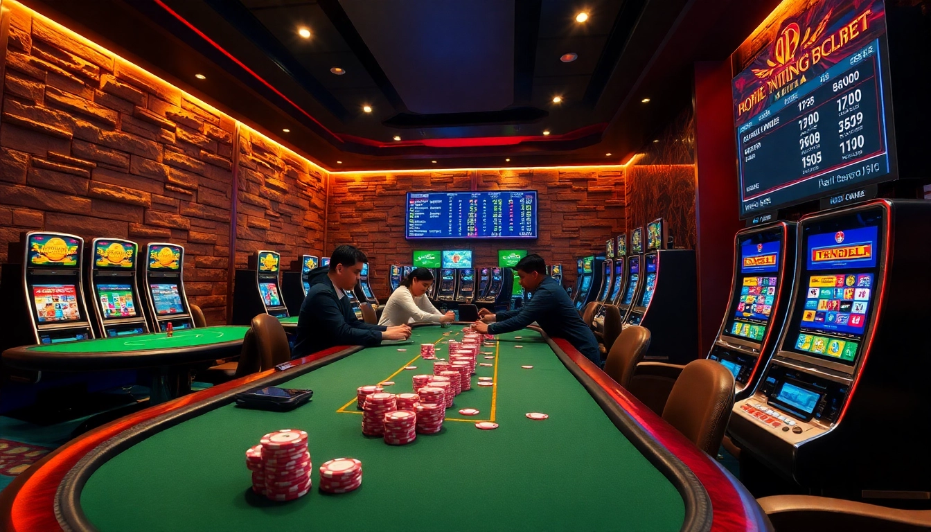Experience the thrill of Đá gà 8KBET with vibrant casino visuals and live betting excitement.