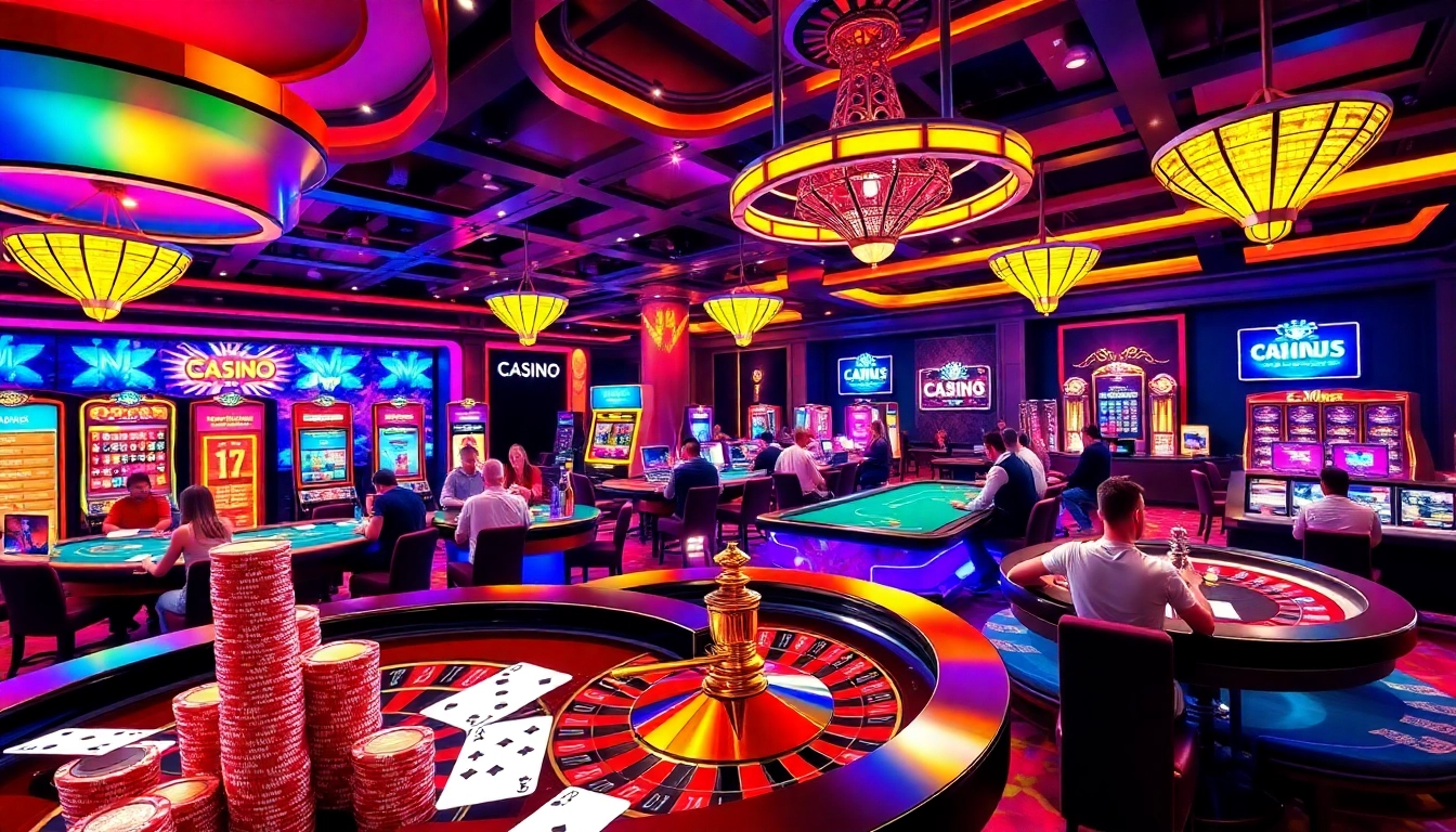 Exciting online gambling interface showcasing nk88nk.com with poker chips and roulette.