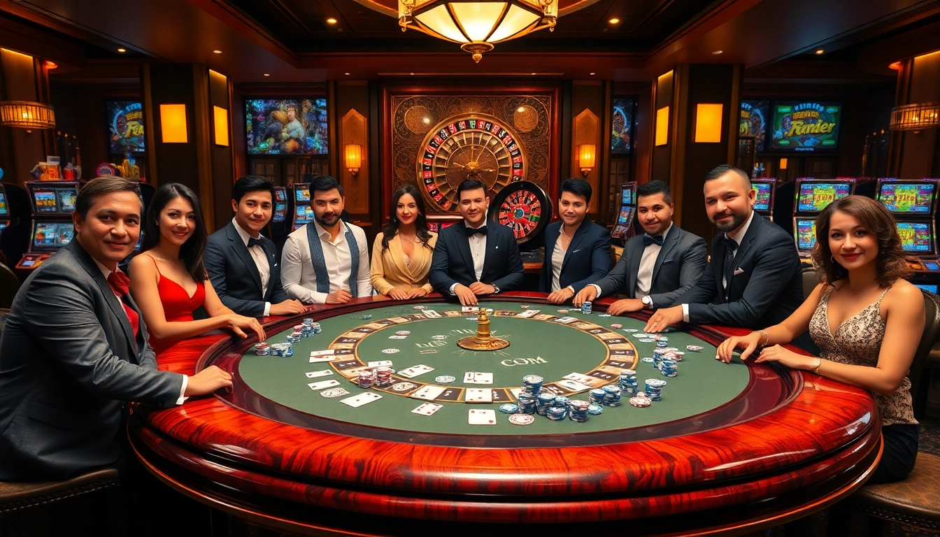 Experience the thrill of poker at MM88 COM with a luxurious casino setup featuring exciting gameplay.